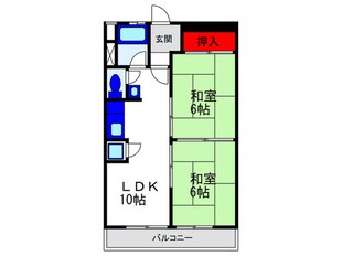 豊中第一コーポラス（306）の物件間取画像